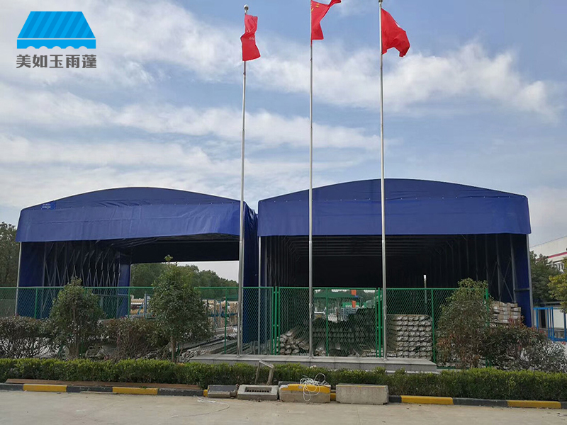 大型推拉伸缩雨蓬